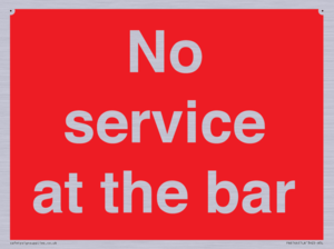No service at the bar